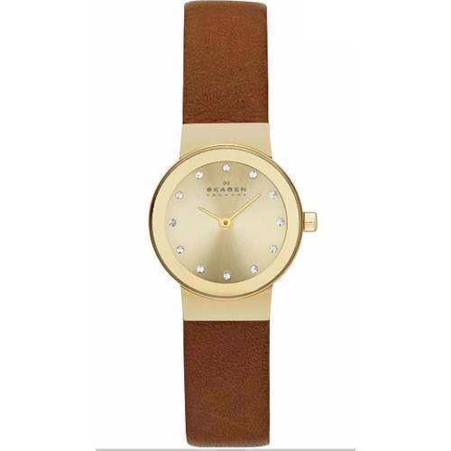 Image of Freja forgyldt quartz Dame ur fra Skagen, SKW2175